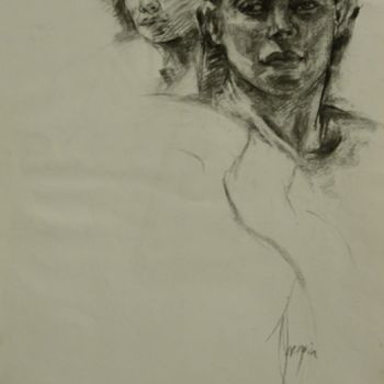 Drawing titled "Mina" by Monica Jacquin, Original Artwork, Other