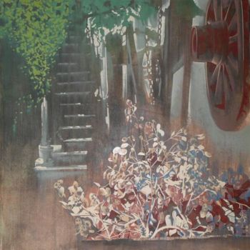 Pittura intitolato "La ruota" da Monica Murdaca Simone, Opera d'arte originale