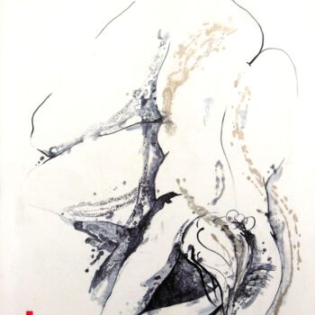 「"Adèle" ou "L'Altip…」というタイトルの描画 Monick Bresによって, オリジナルのアートワーク, インク
