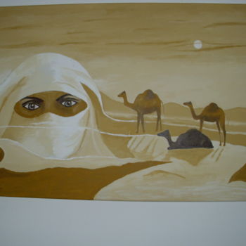 제목이 "Die Augen der Wüste"인 미술작품 Monika Brasi로, 원작, 기름