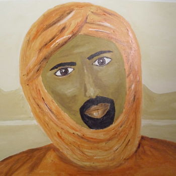 Картина под названием "tuareg-004.jpg" - Monika Brasi, Подлинное произведение искусства, Масло