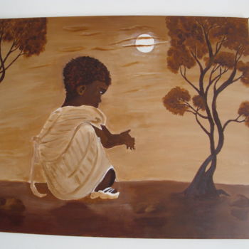 Painting titled "afrika-001.jpg" by Monika Brasi, Original Artwork, Acrylic