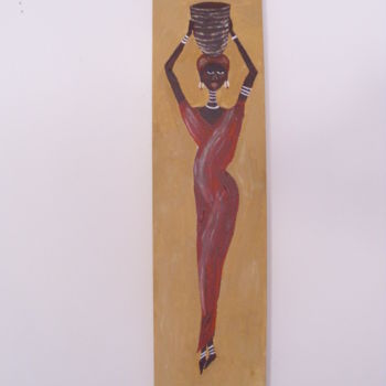 Painting titled "afrika3-004.jpg" by Monika Brasi, Original Artwork, Acrylic