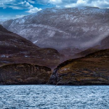 摄影 标题为“Lofoten Mountains” 由Monika Cherkaoui, 原创艺术品, 数码摄影