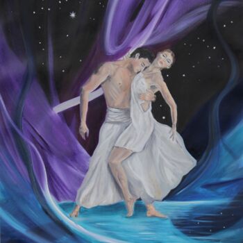 Painting titled "Dance with Passion" by Mónika Katalin Pál, Original Artwork, Oil