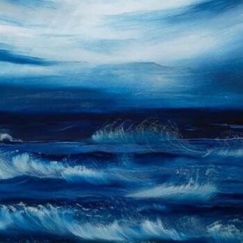 Malerei mit dem Titel "Oceano" von Monika Popinigis, Original-Kunstwerk, Acryl