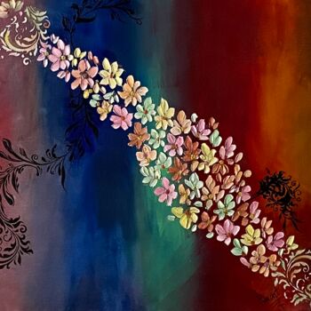 Pintura intitulada "Mille colori" por Monika Popinigis, Obras de arte originais, Acrílico