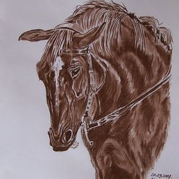 "western horse" başlıklı Resim Monika Wasik tarafından, Orijinal sanat