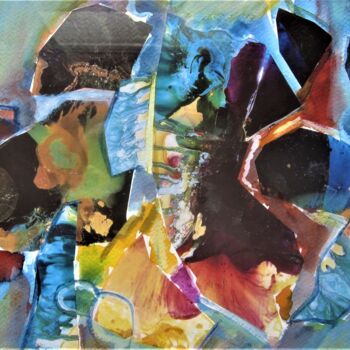 Collages titled "Harmonies" by Monique Chef, Original Artwork, Collages