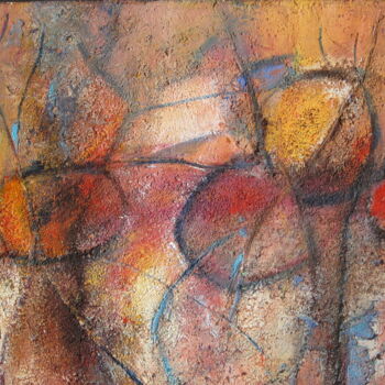 Ζωγραφική με τίτλο "Fruits" από Monique Chef, Αυθεντικά έργα τέχνης, Ακρυλικό