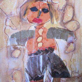 Peinture intitulée "Marionnette 14" par Monique Chef, Œuvre d'art originale, Autre