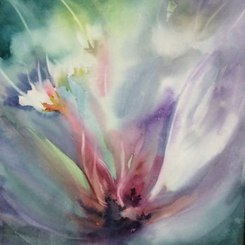 Painting titled "Evanescence.jpg" by Monique Delord, Original Artwork, Watercolor