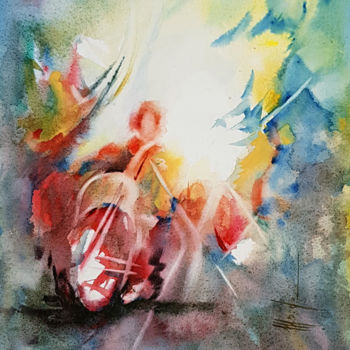 Painting titled "Ref-013.jpg" by Monique Delord, Original Artwork, Watercolor