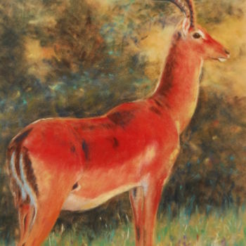 Painting titled "pastel-animaux-9.jpg" by Monique Hirel, Original Artwork