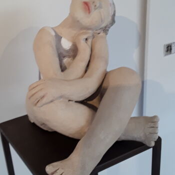 Sculpture intitulée "Maritxu" par Monique Josié, Œuvre d'art originale