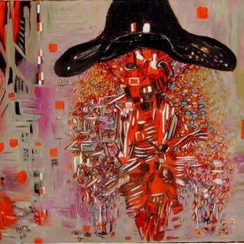 Pintura titulada "Naissance de pluie" por Monique-Laurence Jury, Obra de arte original, Oleo Montado en Bastidor de camilla…