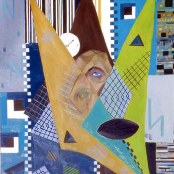 Peinture intitulée "Schizophrénie" par Monique-Laurence Jury, Œuvre d'art originale, Huile Monté sur Châssis en bois
