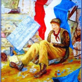 Pintura intitulada "le-jour-dapres.jpg" por Monique Laville, Obras de arte originais, Óleo