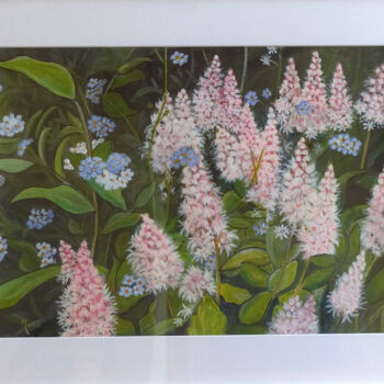 绘画 标题为“printemps” 由Monique Maurice (Mona), 原创艺术品, 丙烯 安装在纸板上