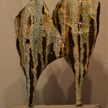 Escultura titulada "Le couple" por Monique Schoonenburg (MSC), Obra de arte original