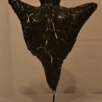 Sculptuur getiteld "Dikke mama noir" door Monique Schoonenburg (MSC), Origineel Kunstwerk