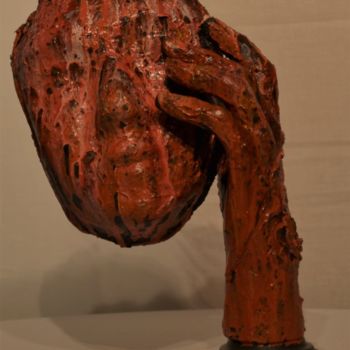 Скульптура под названием "La main" - Monique Schoonenburg (MSC), Подлинное произведение искусства