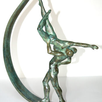 Sculpture intitulée "La danse" par Monique Vivian, Œuvre d'art originale, Métaux