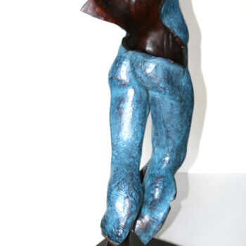 Sculpture titled "La Marche du Siècle" by Monique Vivian, Original Artwork, Metals