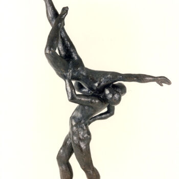 Скульптура под названием "La Danse" - Monique Vivian, Подлинное произведение искусства, Металлы