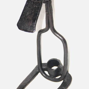 Sculpture titled "Maman pingouin et s…" by Monique Vivian, Original Artwork, Metals