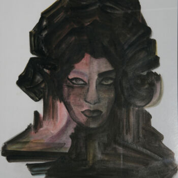 Peinture intitulée "Turandot" par Monique Vivian, Œuvre d'art originale, Encre