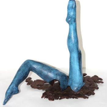Sculpture intitulée "Danse Aquatique" par Monique Vivian, Œuvre d'art originale, Métaux