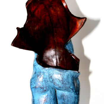 Скульптура под названием "La Marche du Siècle…" - Monique Vivian, Подлинное произведение искусства, Металлы