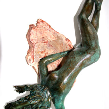 Sculpture intitulée ""Déméter" la Déesse…" par Monique Vivian, Œuvre d'art originale, Métaux