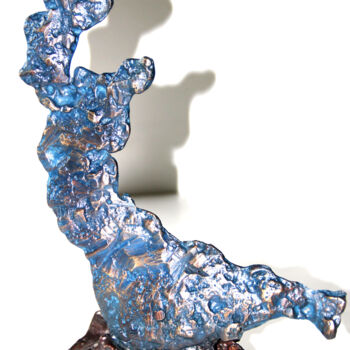 Skulptur mit dem Titel "Euterpe - Muse de l…" von Monique Vivian, Original-Kunstwerk, Metalle