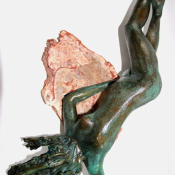 Escultura intitulada "Déméter - La Mère d…" por Monique Vivian, Obras de arte originais, Metais