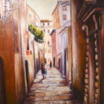 Painting titled "ruedu pontetto" by Monique Yenco Fusella, Original Artwork