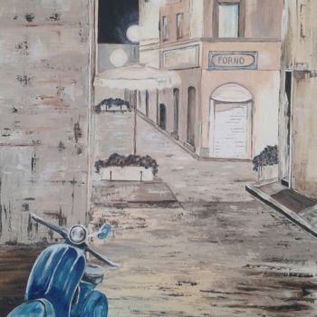 Peinture intitulée "Napoli" par Monique Burette, Œuvre d'art originale, Acrylique