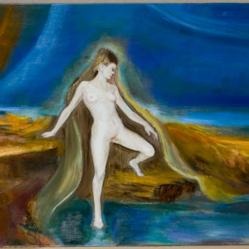 Peinture intitulée "6-10-65x100-reine-d…" par André Helluin, Œuvre d'art originale, Huile