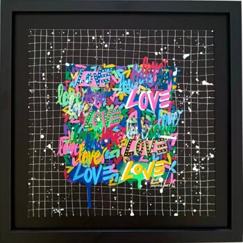 "Love to Love" başlıklı Tablo Monna Art tarafından, Orijinal sanat, Akrilik Ahşap Sedye çerçevesi üzerine monte edilmiş