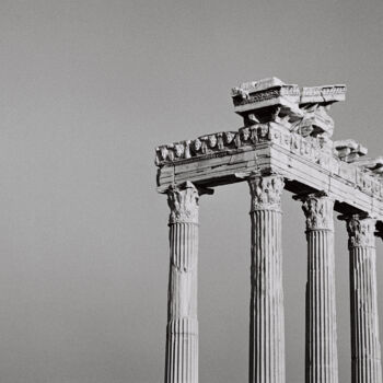 Photography titled "Temple of Apollo" by Monochrome Renditions, Original Artwork, Analog photography