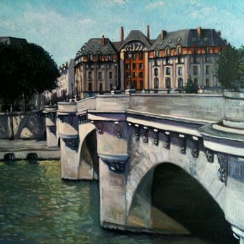 Painting titled "Intropectives Paris…" by Monod, Original Artwork