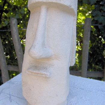 雕塑 标题为“Moko nui” 由Pascal Jean Léon Cozler, 原创艺术品, 粘土
