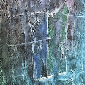 Ζωγραφική με τίτλο "vibrations bleues n…" από Monro, Αυθεντικά έργα τέχνης, Ακρυλικό