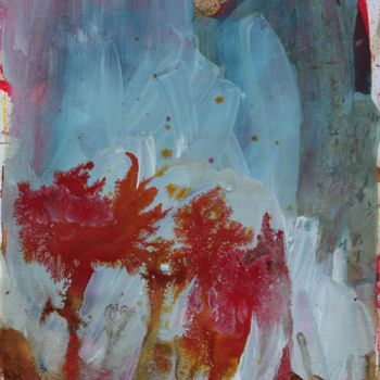 Картина под названием "blaue Berge" - Monika Schwertmann, Подлинное произведение искусства, Акрил