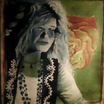 Malerei mit dem Titel "joplin" von Tish, Original-Kunstwerk, Öl