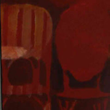 Peinture intitulée "Chaises rangées 1" par Montamets, Œuvre d'art originale