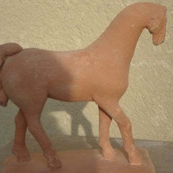 雕塑 标题为“Cheval” 由Frédérique Montane, 原创艺术品, 兵马俑