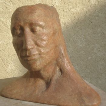 Sculptuur getiteld "INDIO" door Frédérique Montane, Origineel Kunstwerk, Terra cotta