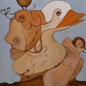 Painting titled "arabusto" by Rona Monte, Original Artwork